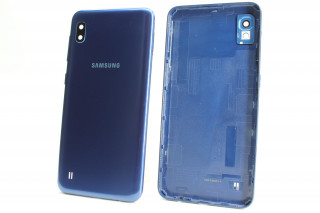 Задняя крышка со стеклом камеры Samsung A105 Galaxy A10, синий, К-1